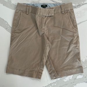 J. Crew city fit stretch chino shorts. Size 0.